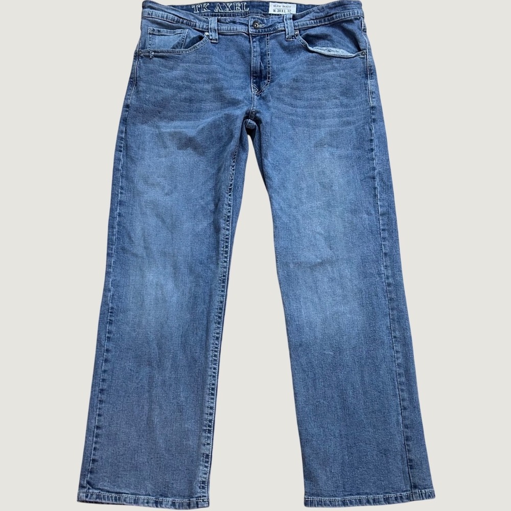 TK Axel Slim Boot Jeans Blue Denim 38x32 Y2K Streetwear Western Grunge Skater